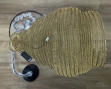 Ren Wil LPC4357 Gere 16"W Mesh Shade Organic Rustic Boho Pendant - Gold *READ*