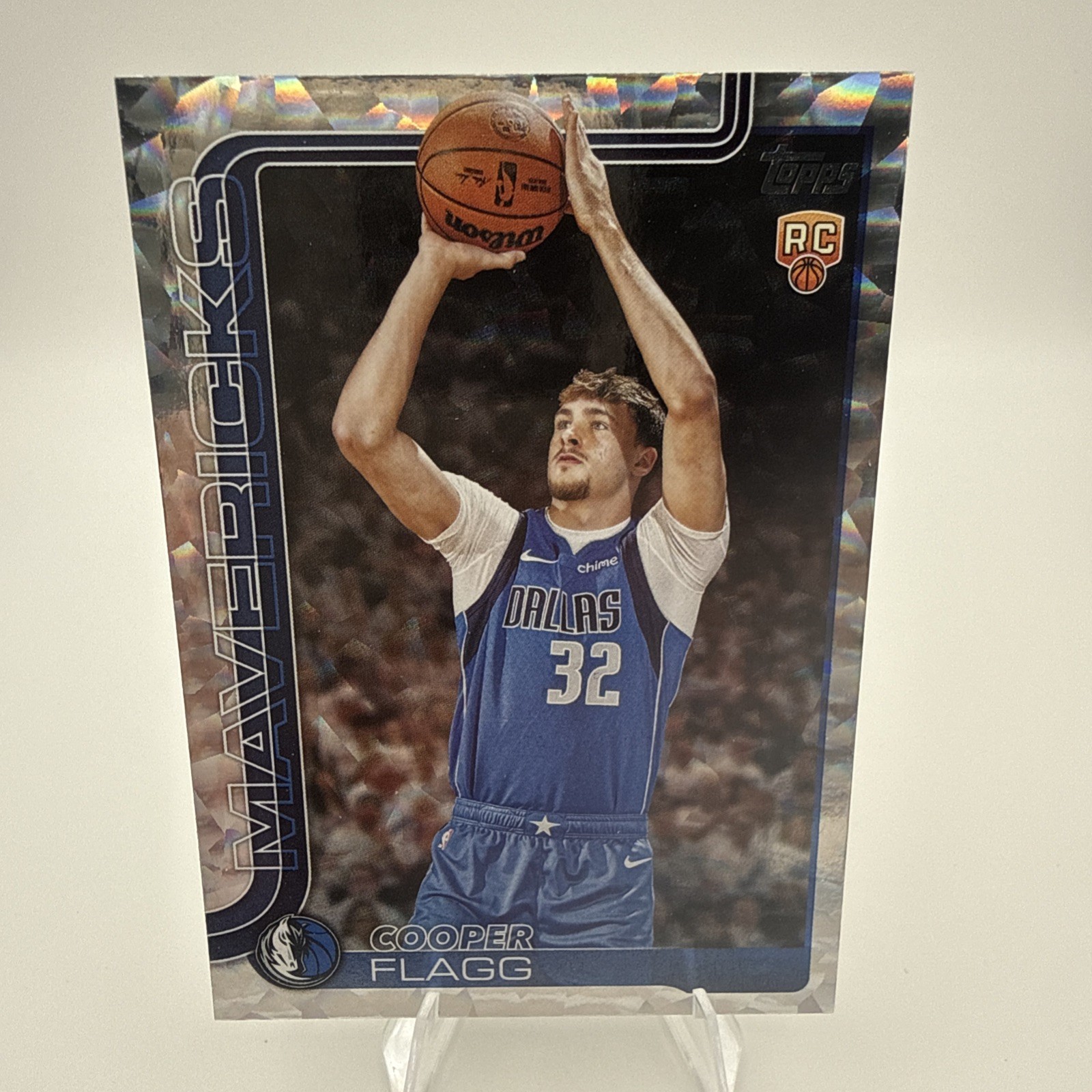 2025-26 Topps Crackleboard Foil Rookie #201 Cooper Flagg Dallas Mavericks ROY 🔥