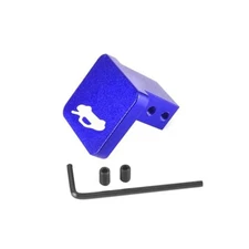 Hood Latch Release Handle, Heavy Duty Billet Aluminum Hood Puller Cable Blue