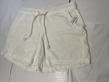 Old Navy High Rise White Cotton Short New With Tags Womens Size L