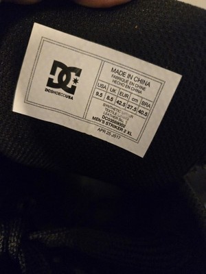 DC Shoes Court Graffik SE Skateboarding Shoes Black/White Lace-Up Men's 9.5