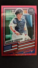 2026 Panini Stars & Stripes Prizm USA Baseball - RED Andrew Costello, #32, /199