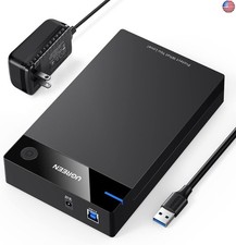 UGREEN External Hard Drive Enclosure for 3.5 2.5 Inch SATA SSD HDD USB 3.0 to