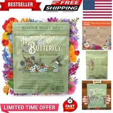 Wildflower Seeds Bulk, 2 Oz. 80,000+ Seeds – Butterfly & Hummingbird Mix with... 151.12 per gallon