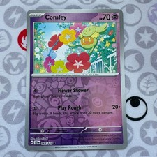 Comfey 63/142 Common Stellar Crown Pokemon Reverse Holo Near Mint