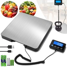 Plattformwaage Edelstahl 200kg/10g Pr&auml;zise Paketwaage LCD Display Hold Funktion