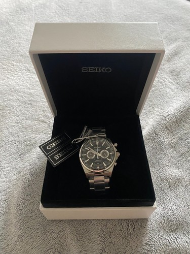 Seiko Men's Black Watch - SSB397P1 - Brand New, original box, never used