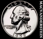 1958 Washington Quarter- Silver- Choice Gem Proof Luster No Reserve #J1278