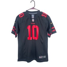 Nike NFL San Francisco 49ers 10 Garoppolo Jersey Youth Large 14/16 Black Red