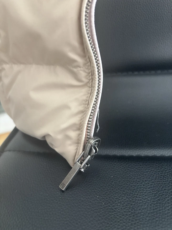 Ralph Lauren女式绗缝松饼背心双面粉色和米色 — 第 3/4 张图片