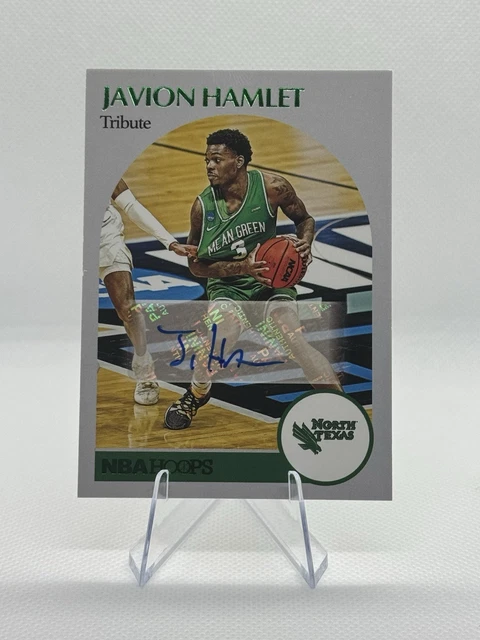 2021-22 Panini Chronicles Draft Picks - Hoops Retro Auto Javion Hamlet #HR-JHA