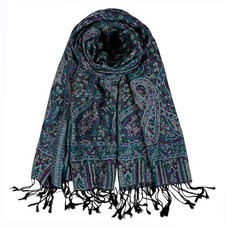 Pashmina Feel Shawls Wraps for Women Rave Scarf Soft Reversible Men Scarves