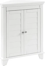Crosley Furniture Lydia Corner Storage Cabinet and unspecified, White