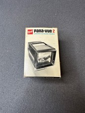Vintage GAF Pana Vue 2 Slide Viewer Brown Retro Photography Display W/manual