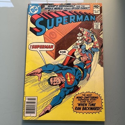 Superman # 345 - 349 DC BRONZE 5 ISSUES LOT 