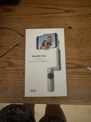Insta360 Flow Pro AI Tracking Gimbal Stabilizer In Original Box With Power Cord