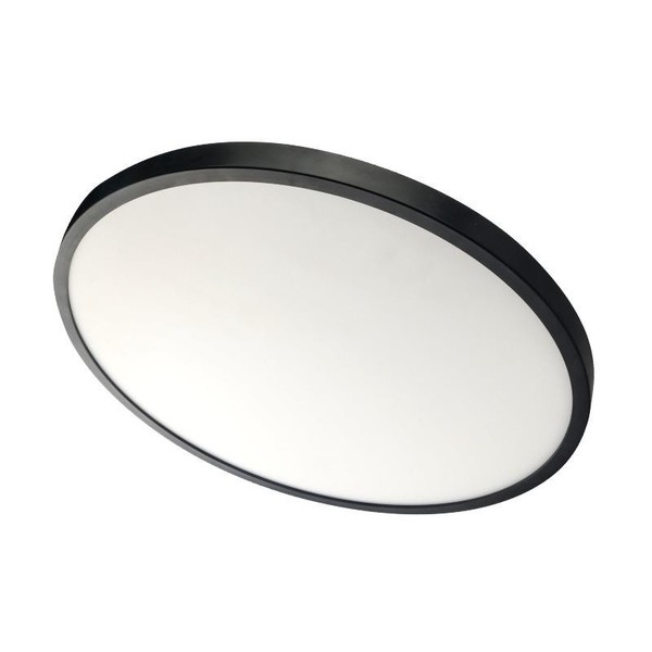 Tope Trent LED Plafond 24W 4000K Schwarz Weiß 23X23Cm Modern IP20 Wohnraum-image