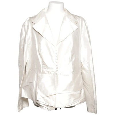 Aligne, Blazer, Größe: 48, Weiß, Seide, Einfarbig, Damen #UAz