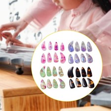 Lot de 8 Protège-doigts pour Guzheng, avec Bords Arrondis et Lisses, Parfaits