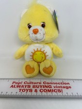 Vintage 2002 Play Along Care Bears 8" With Tags Funshine Bear