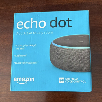 Amazon Echo Dot (3rd Gen) Smart Speaker w/ Alexa Black/Gray
