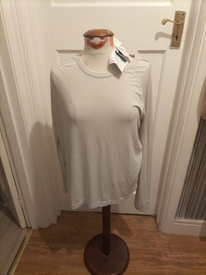 Brand New Mens Unique&Pure Size 2XL Pale Blue Long Sleeved Sports Tshirt