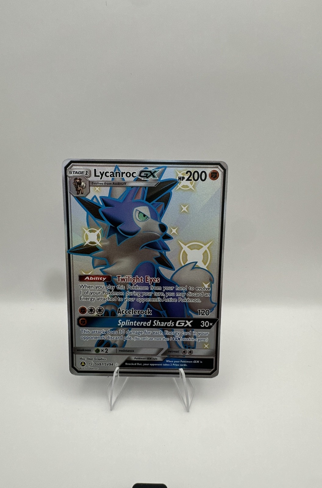 Lycanroc GX SV67/SV94 Hidden Fates: Shiny Vault Holo