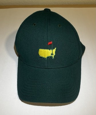 Crow & Nest Green Golf Cap 7 1/4 with Yellow Logo and Red Flag