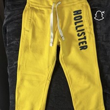 Vintage Hollster Girl Yellow Sweat Pants Size Xs Made In USA