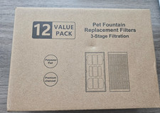 Cat water supply filter, pack of 12 compatible with Cat Dog Mate Fountain / New
