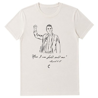 Charlie Kirk Here I Am Lord Send Me Isaiah 6:8 Graphic T Shirt Mens M