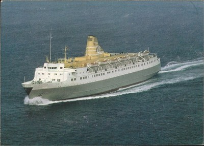 Passenger Ship MS Jupiter DFDS Seaways England Holland Norway Service Postcard