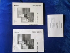 2 Behringer Xenyx 1240 FX Mixer User Owner's Manuals Domestic And International