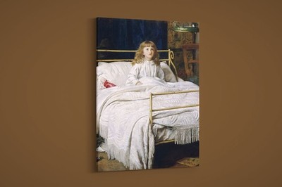 John Everett Millais - Waking - Art Print on Paper or Canvas