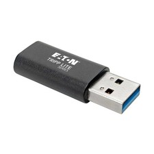 Tripp Lite USB 3.2 Type-A Male to Type-C Female Adapter, Black