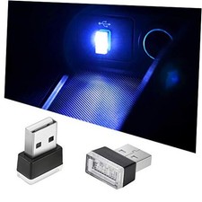 2Pcs Mini Car Interior LED Atmosphere Lights, USB Night Light, Ambient Lamp