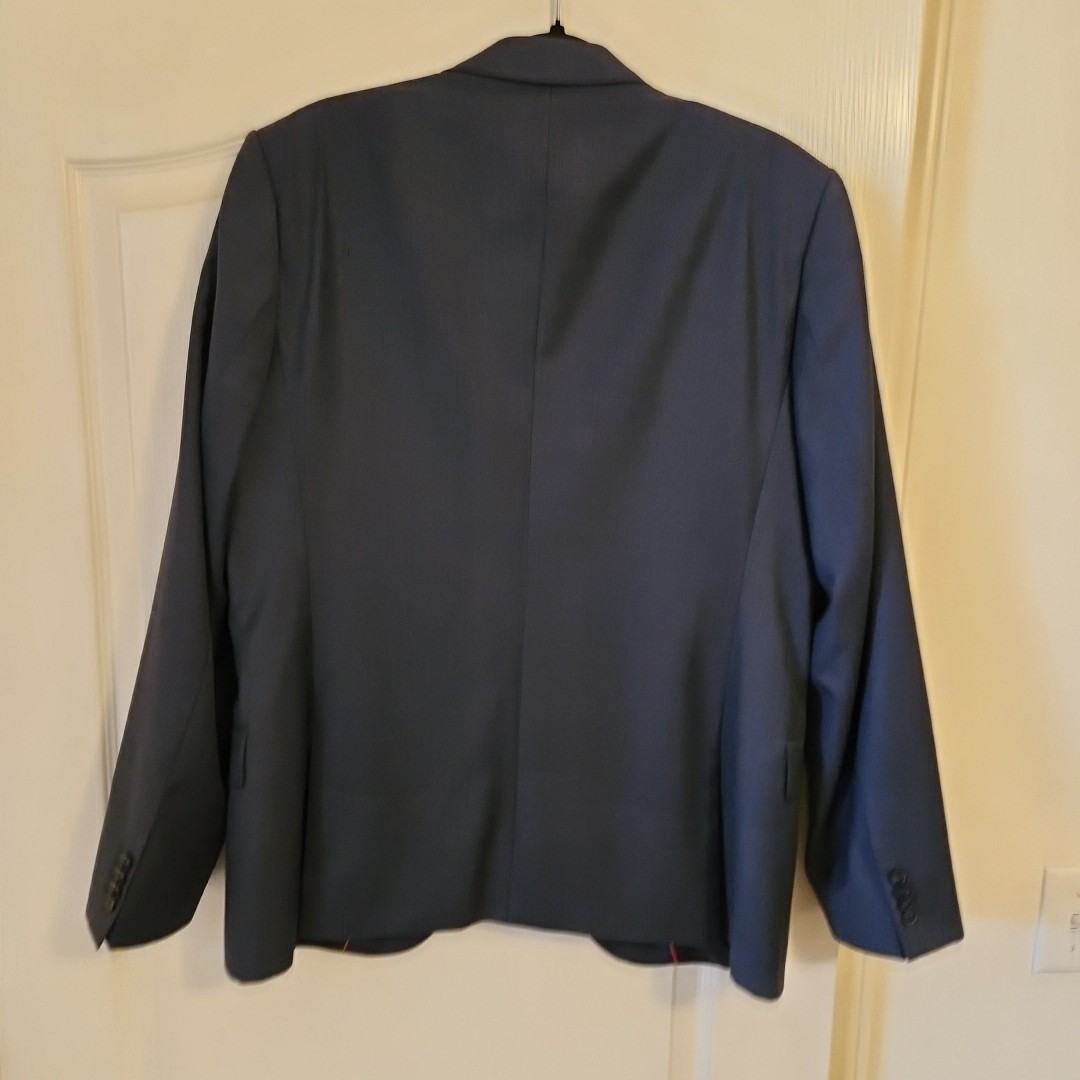 HUGO BOSS Mens Navy Blue Slim Fit Blazer Jacket Size Large (Small Fitting) NEW thumbnail 9