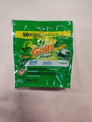 Gain Flings 3 in 1 Original Laundry Detergent Pods - 16 Packs (340g)