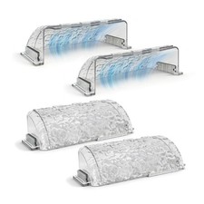 4 Pack Magnetic Air Vent Deflector for Ceiling, Wall Floor Transparent