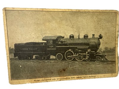 Frühe Lehigh Valley Eisenbahn Lokomotive 2479 Sammler Postkarte