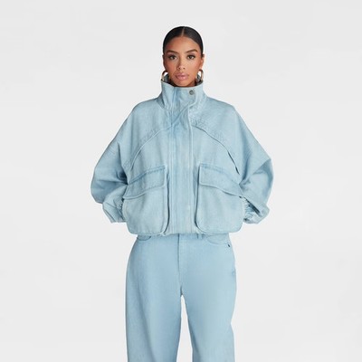 KBB by KAHLANA Women's 'The Denim Bomber Jacket'