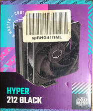 Cooler Master Hyper 212 Black CPU Air Cooler, SickleFlow 120 Edge Fan, Aluminum
