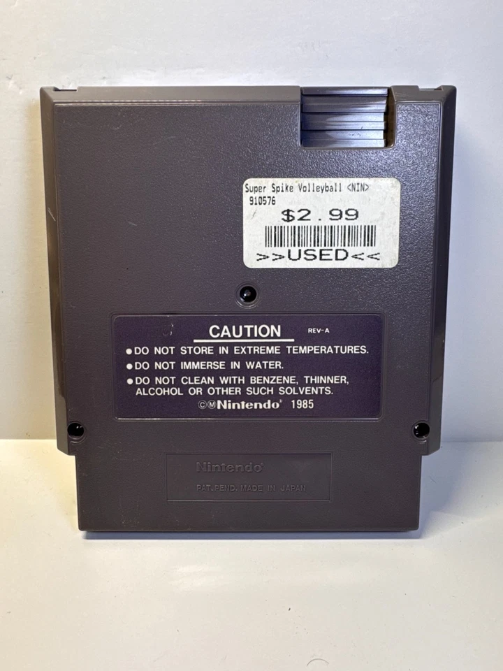 Super Spike V'Ball/World Cup Soccer (Nintendo NES, 1990) Authentic. Tested. - Image 3 of 4