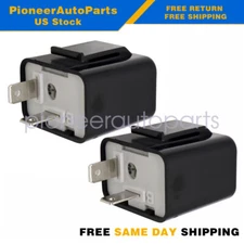 2 x Adjustable LED Flasher Relay Turn Signal Blinker Light for Motorcycle 12V
