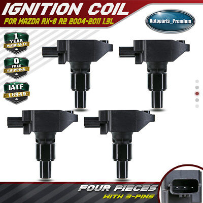 Ignition Coils Set of 4 for Mazda RX-8 2004-2011