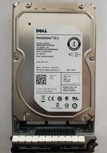 91K8T 091K8T ST33000650SS DELL 3TB 7.2K 6G LFF 3.5'' SAS HDD HARD DRIVE - Picture 1 of 4