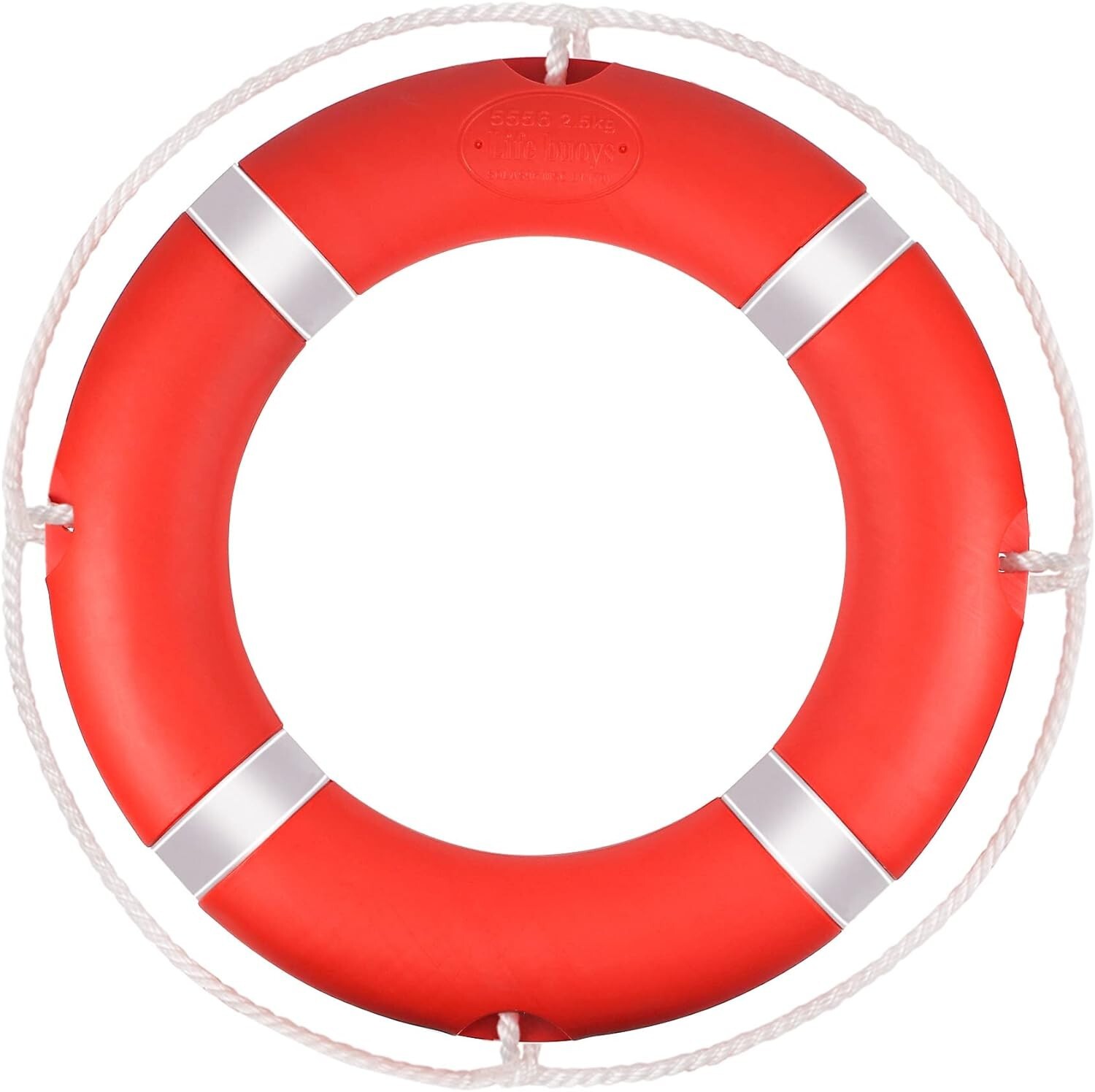 Life Ring,23" and 28" Boat Safety Throw Rings with Water Floating