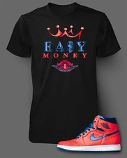 Pro Club Shaka Sneaker Tee Shirt Easy Money J1 David Letterman Graphic Big Tall