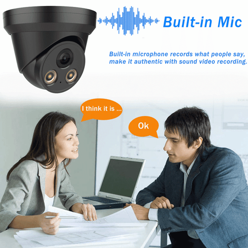 Hikvision Compatible ColorVu 5MP 8MP Mic POE IP Camera Full Color CCTV Security - Picture 19 of 34