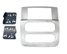 Silver Double Din Radio Install Dash Kit Fits Dodge Ram 2002 2003 2004 2005